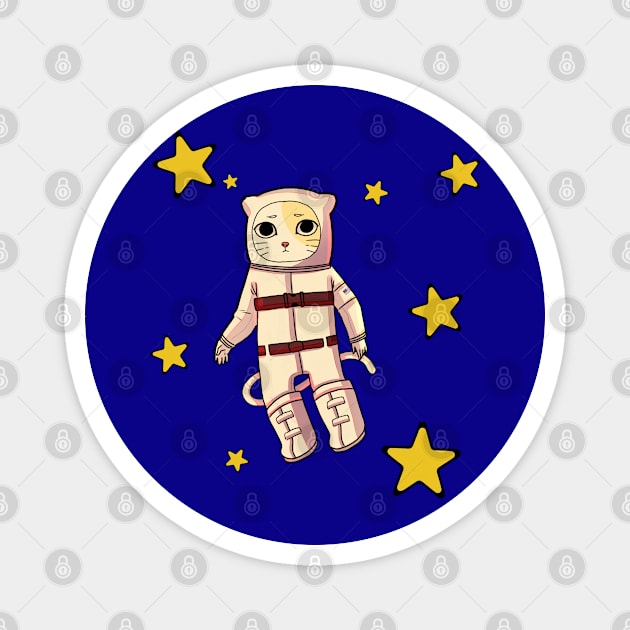 Catstronaut Magnet by L’étoile stéllaire